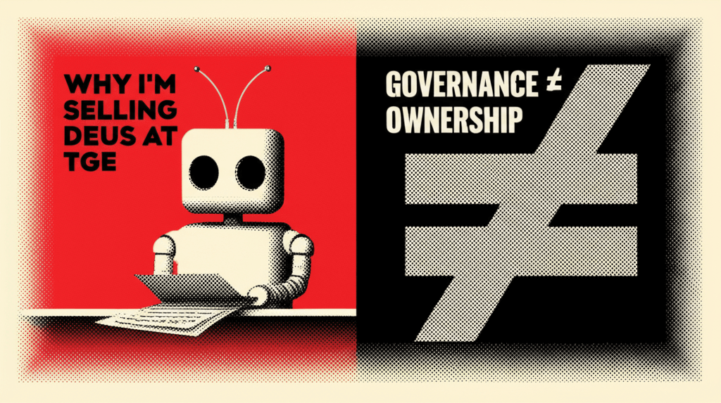 Cover Image for Why I'm Exiting DEUS at TGE: When Sophisticated Structure Meets Questionable Economics